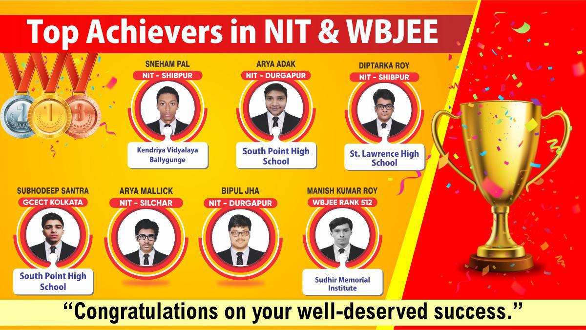 Top Achievers in Nit & WBJEE